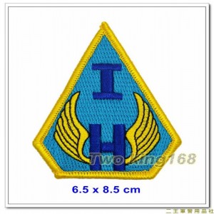 陸軍航空601旅臂章(明視度)(新式黃邊)(龍城部隊)(不含氈)【陸軍2-3-1】